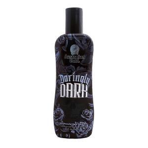 A bottle of Australian Gold Daringly Dark tanning accelerator